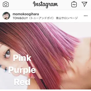 セミロング カラー パーマ KONOMI スタイリストのヘアスタイル