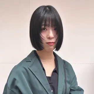 カラー 𝐲𝐮𝐮 /艶髪 /透明感カラー🌱のヘアスタイル