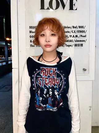 パーマ 崎久保 優菜のヘアスタイル
