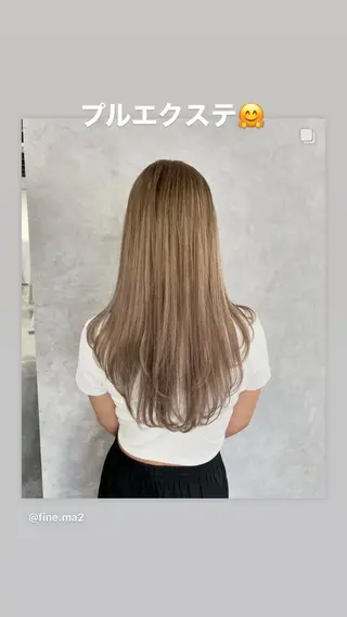 ロング プルエクステ 代表のヘアスタイル