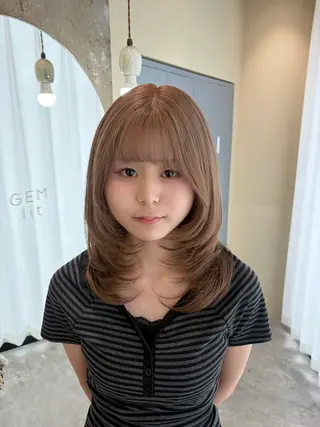 ミディアム ✨艶々ベージュカラー 🫧/ Ririkaのヘアスタイル