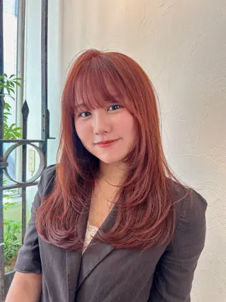 ロング カラー Masaki レイヤーカットのヘアスタイル