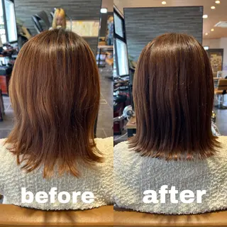 ミディアム 川野 柚奈のヘアスタイル