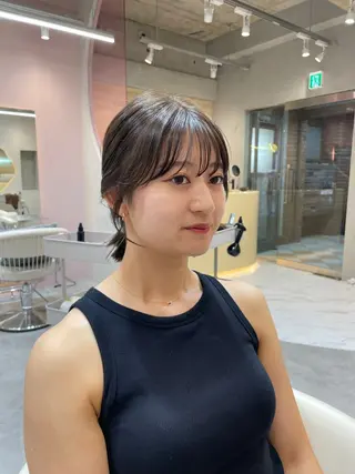 カラー 縮毛矯正ブリーチなし 🍒❤ゆうきのヘアスタイル