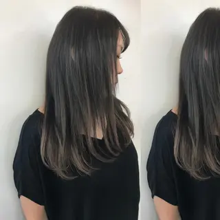 ミディアム カラー Shiho お洒落な エクステ♡ハイトーンのヘアスタイル