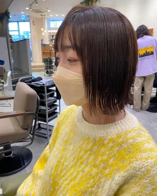 ショート カラー パーマ メンズ キッズ マツエク・マツパ 山本 銘子のヘアスタイル