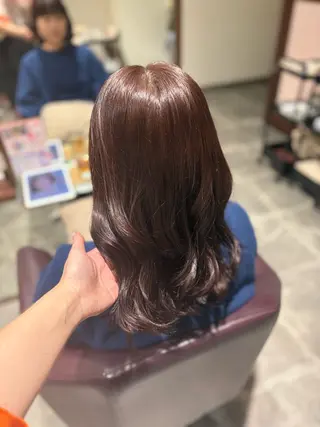 カラー ヘアセット/艶カラー /まつげパーマ/りおのヘアスタイル
