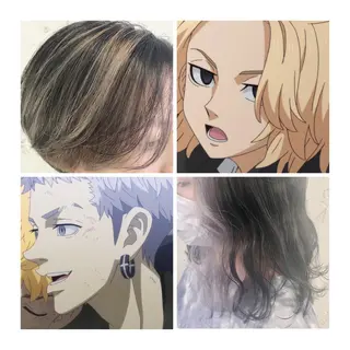 ショート カラー TSUNO🦖 派手髪/オタク美容師のヘアスタイル