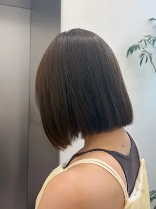 ミディアム カラー まあるいショートボブ 🐥廣瀬そらのヘアスタイル