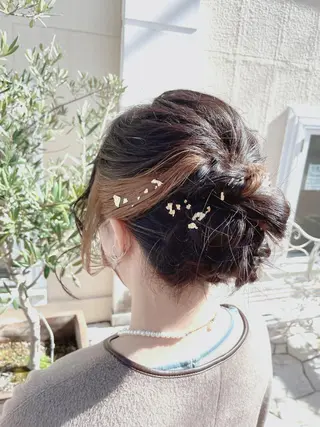 ロング カラー ヘアアレンジ ご新規様限定 透明感カラーKANAのヘアスタイル