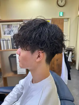 ショート パーマ メンズ I-FLAT 松本大輝のヘアスタイル