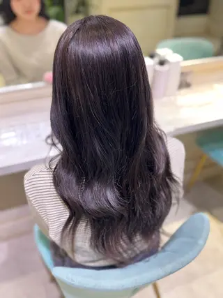 ロング ダブルカラー/透明感 カラー/kazusaのヘアスタイル