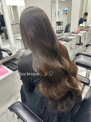 ロング カラー カラーモデル募集中 /新潟万代/かこ🩵のヘアスタイル