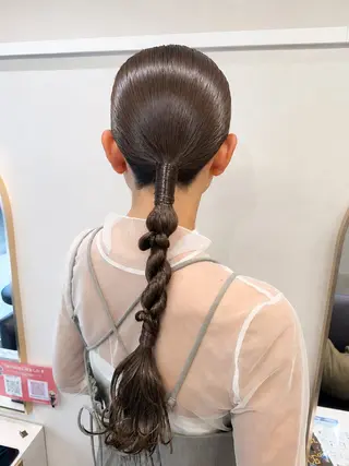 ロング ヘアアレンジ オタク美容師☃️🩵 ヘアアレンジ/暗髪のヘアスタイル