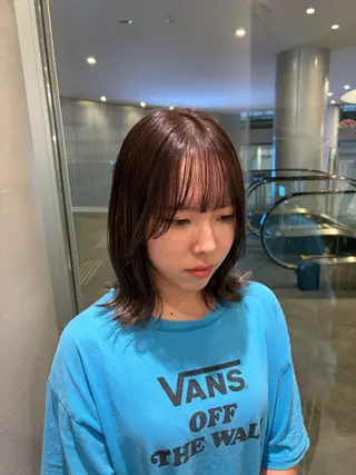 セミロング MINENO🌼 似合わせ⭐️カットのヘアスタイル