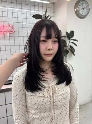 セミロング カラー ヘアアレンジ 夕羽夢🍓矢場/ JILLSTUDIOのヘアスタイル