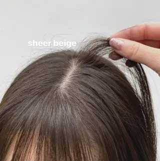 セミロング カラー ブリーチなしWカラー ／レイヤー🎀マリノのヘアスタイル