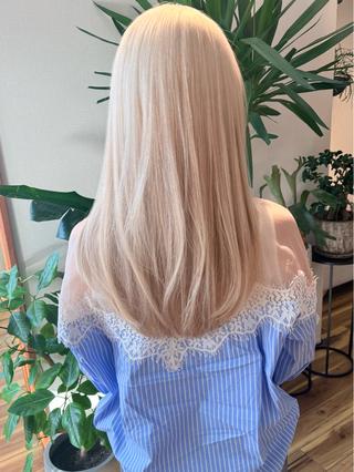 ロング カラー 田室和幸 河原町のヘアスタイル