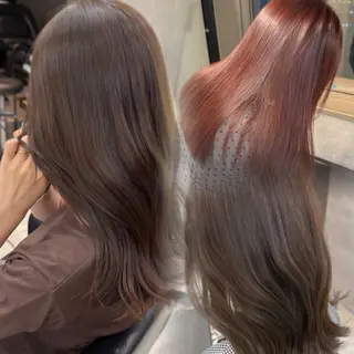 ロング カラー ヘアアレンジ 透明感ベージュ/ kotomiのヘアスタイル