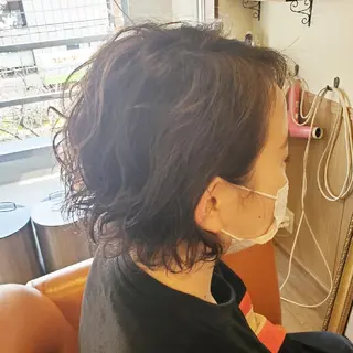 ショート パーマ spa hair ark 富井直美のヘアスタイル