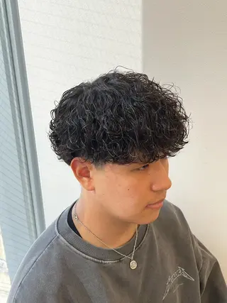 ショート パーマ メンズ ✂︎メンズパーマ✂︎ 伊藤秀真のヘアスタイル