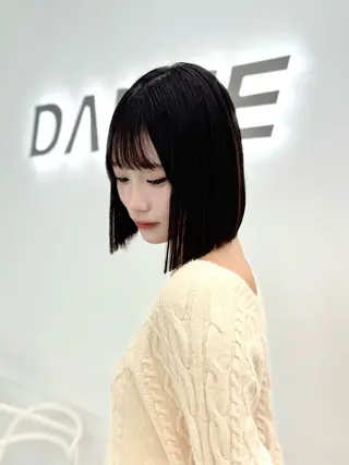 ショート カラー ヘアアレンジ 縮毛矯正🤍 盛れるボブ/ひかりのヘアスタイル