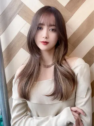 ロング 朝3秒で前髪が決まる ✂️ヒロのヘアスタイル