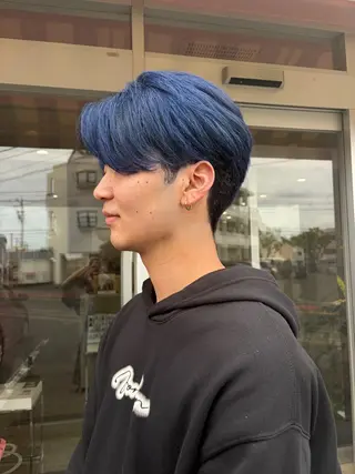 カラー ボブ&寒色🎐ᩚ 短髪 COCOROのヘアスタイル