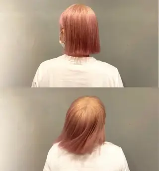 ミディアム カラー 美髪・シールエクステ ホソタニリョウコのヘアスタイル