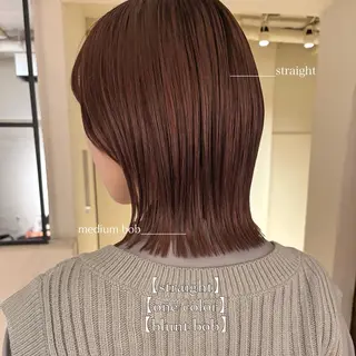 ミディアム カラー ⌇🌹透明感カラー 🌹ᴍᴇɢᴜᴍɪ ⌇のヘアスタイル