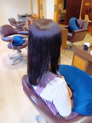 カラー セミロング 小林暢🌟Orque 髪質改善サロン🌙のヘアスタイル