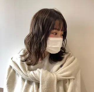 ミディアム カラー 大阪ヴィーガンサロン KANAKOのヘアスタイル