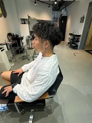 ショート パーマ メンズ Mizuki Yajimaのヘアスタイル