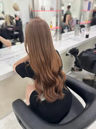 ロング カラー ヘアアレンジ 垢抜け透明感 カラー🪽ྀི🤎のヘアスタイル
