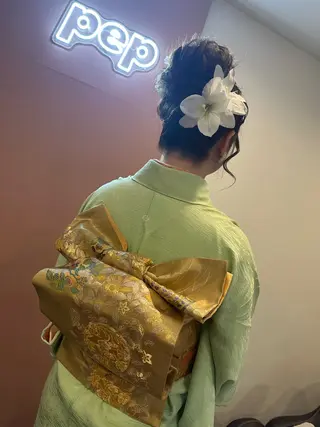 セミロング ヘアアレンジ pep natsumiのヘアスタイル