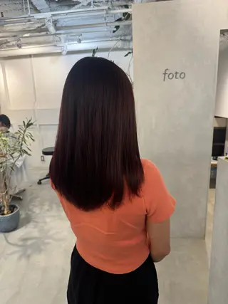 セミロング 新宿/顔周りカット +レイヤー=しずく♩のヘアスタイル