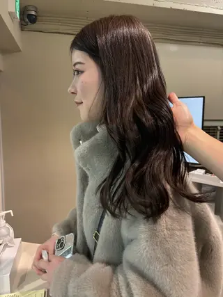 セミロング カラー ヘアアレンジ 💟Opus // Mizuki🐕のヘアスタイル