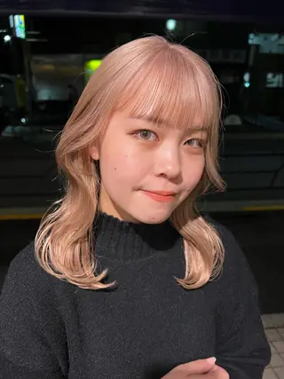 ミディアム YUIKA 江古田のヘアスタイル