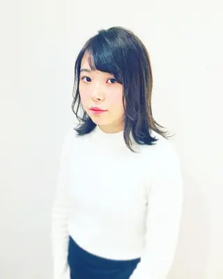 ミディアム trip kano.のヘアスタイル