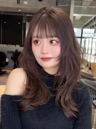ミディアム カラー 木元 瑛✂︎ボブのヘアスタイル