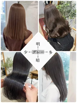 セミロング ALLY 原宿のヘアスタイル