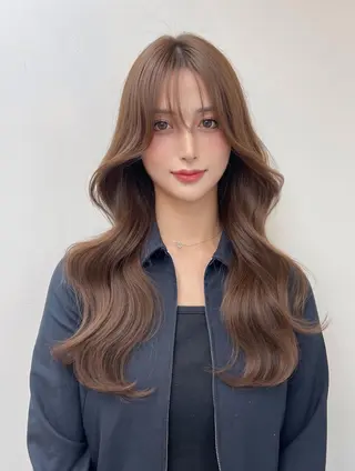 カラー ロング 川口 真也のヘアスタイル