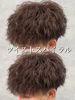 パーマ メンズ ツイスパ/シャドウ MANARUのヘアスタイル