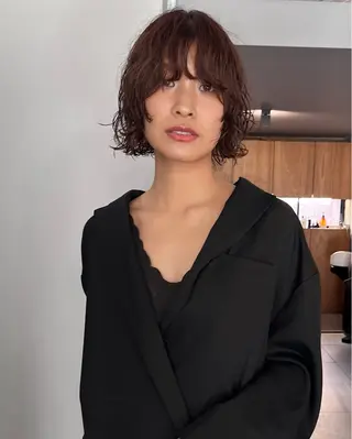 ショート パーマ トレンドパーマ 🌱ショート/緒方椋のヘアスタイル