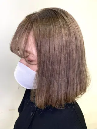 ミディアム カラー ヘアアレンジ TSUNA 🌙 Lim 五反田のマツエク・マツパデザイン