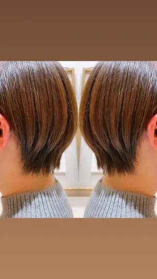 ショート ARMONY秋山輝也 コテ巻き風パーマ特化のヘアスタイル