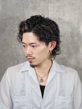 ミディアム パーマ ほり たつみのヘアスタイル
