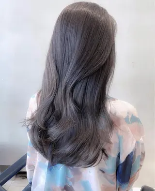 ロング あおい 艶カラー🫧🩶のヘアスタイル