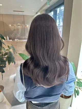 ロング カラー 透明感カラー🌿 グレージュ🐺陽介のヘアスタイル