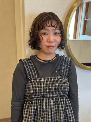 ショート パーマ kako /透明感カラー🤍のヘアスタイル